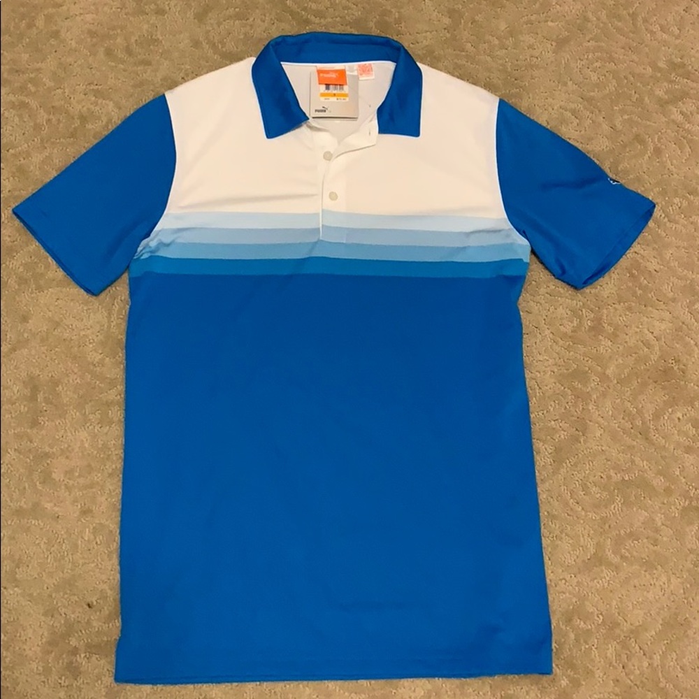 Puma YD Stripe Tech Golf Polo. Men’s Small.